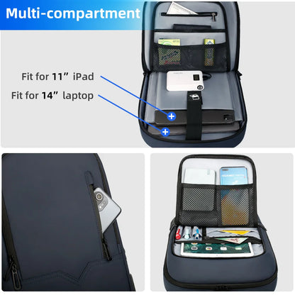 Backpack Waterproof Slim Laptop 15.6 Inch USB Business