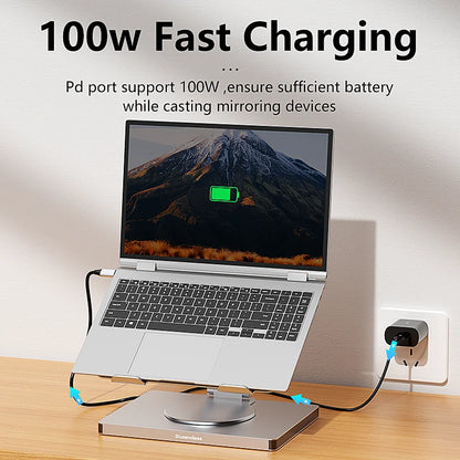 Docking Hub Aluminum 10-in-1 USB-C Adapter 4K 60Hz