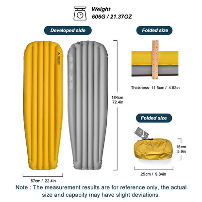 Outdoor Camping Inflatable Mummy Sleeping Mat