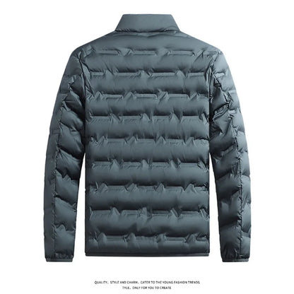 Men's Fleece-Lined with Collar Coat for Winter
