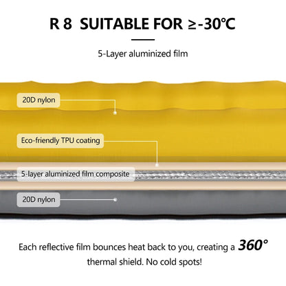Outdoor Camping Inflatable Mummy Sleeping Mat