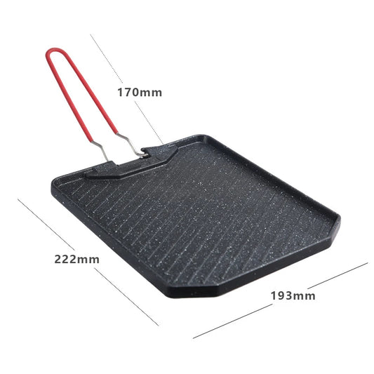 Portable Non-Stick Camping Barbecue Pan