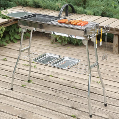 Portable Folding Charcoal Grill