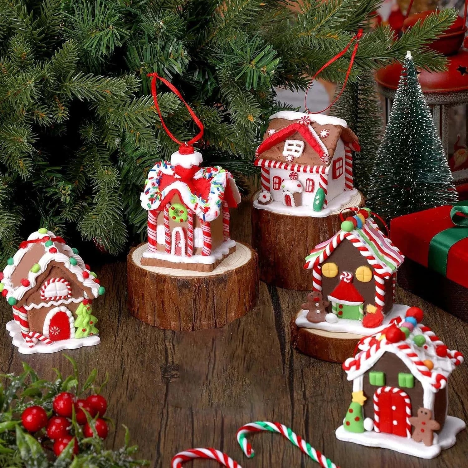 Best Christmas Ornaments Gingerbread House Hanging Set | Buy Online at Furniture Things Australia