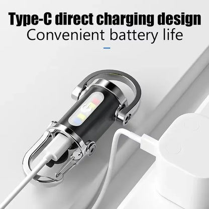 Emergency Light Keychain with Rechargeable COB