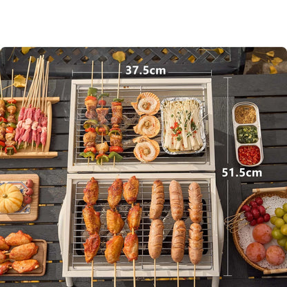 Best Portable Dual-Side Camping Charcoal Grill | Buy Online at Furniture Things Australia