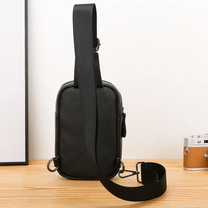 Chest Bag Genuine with Cowhide Leather Small
