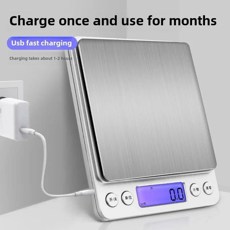 Coffee Digital Scale with Precision USB Rechargeable