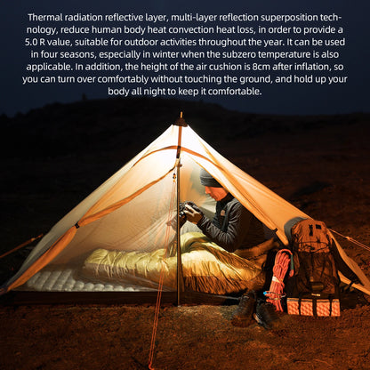 Ultralight Inflatable Sleeping Pad with Waterproof for Camping