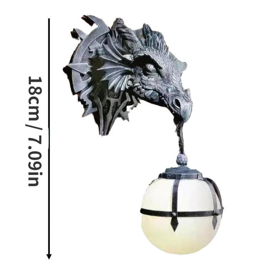Dragon Lantern Industrial Resin Hanging LED Lamp