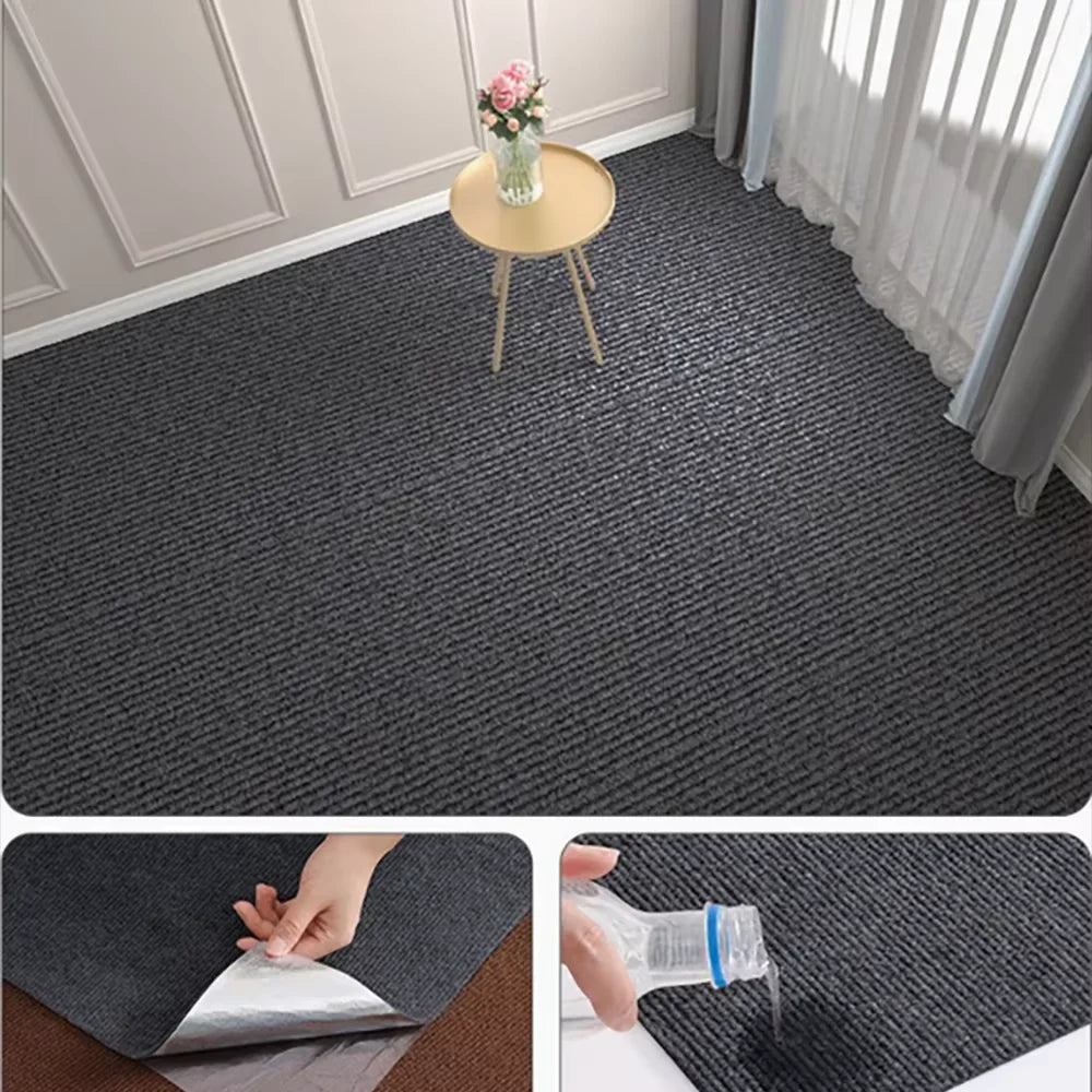Carpet Roll Self-Adhesive Dark Gray 40×300cm
