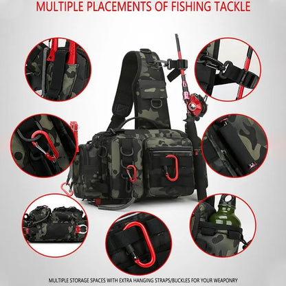 Shoulder Bag Fishing Gear with Multiple Compartment
