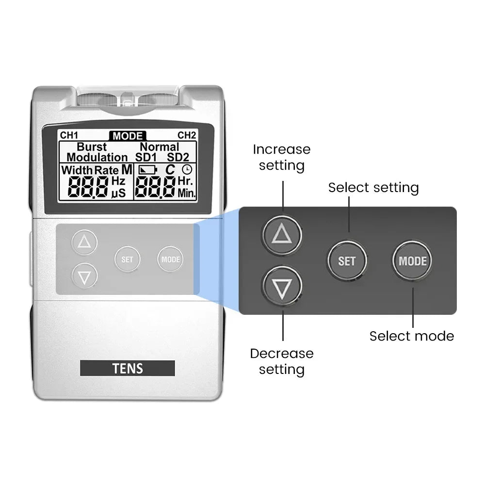 Electric Muscle Therapy Stimulator with EMS TENS Unit
