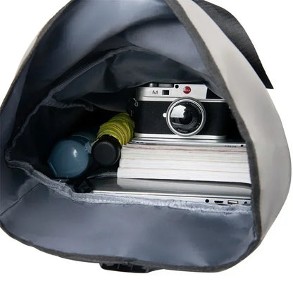 Backpack with Waterproof Nylon Roll on Top