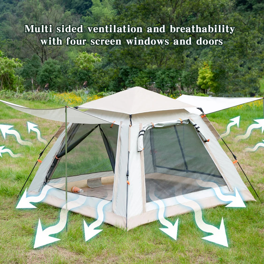 Automatic Tent Quick Open with Canopy 4–6 Person