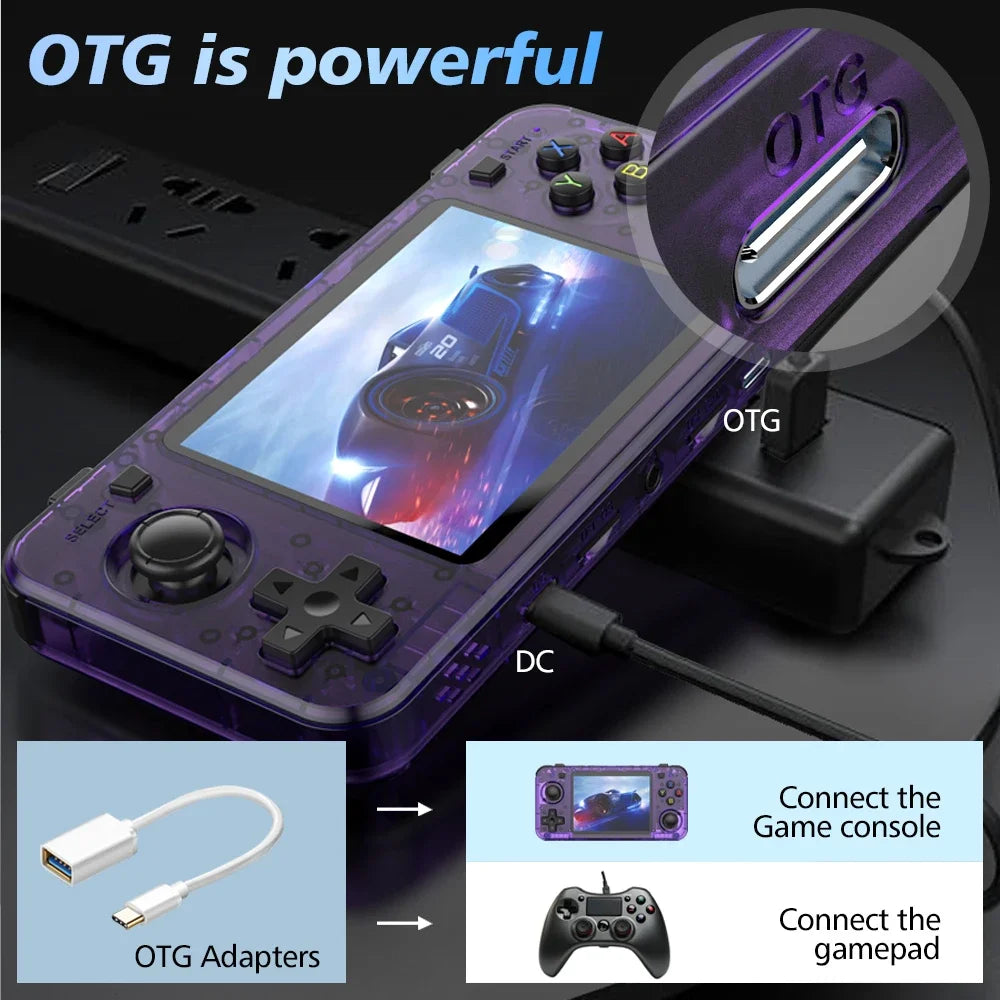 Retro Handheld Game Console with 3.5-Inch IPS Screen
