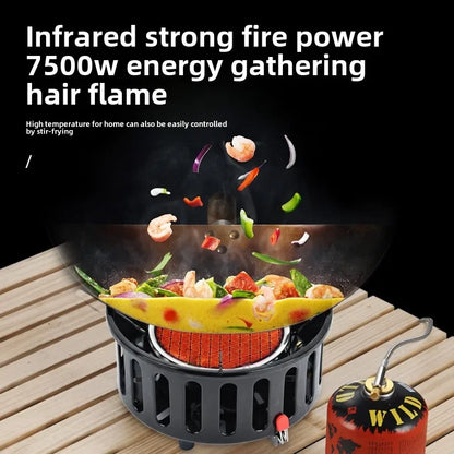 Camping Infrared Propane Gas Stove 7-Core 19800W