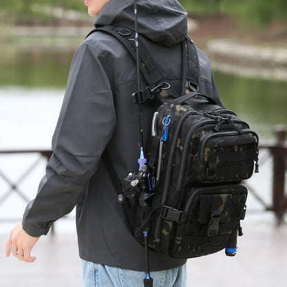 Waterproof Fishing Backpack with Tackle Storage
