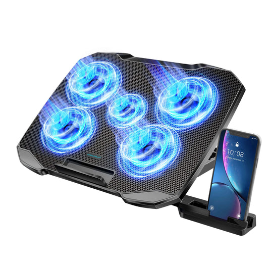 Best Laptop Cooling Pad Adjustable Stand with 5 Fans | Buy Online at Furniture Things Australia
