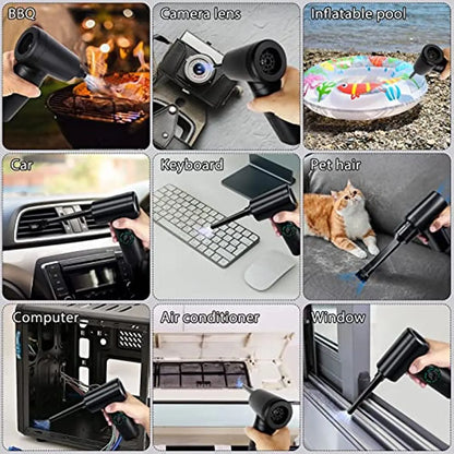 Air Duster Vacuum Cleaner 7500mAh Portable Cordless Blower