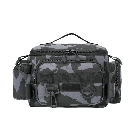 Fishing Gear Shoulder Bag with Nylon Rod Holder