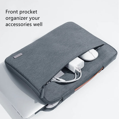 Laptop Sleeve Multi-Pocket Polyester Zipper Protective Case