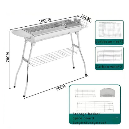 Portable Folding Charcoal Grill