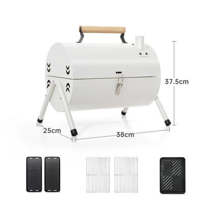 Portable Dual-Side Camping Charcoal Grill