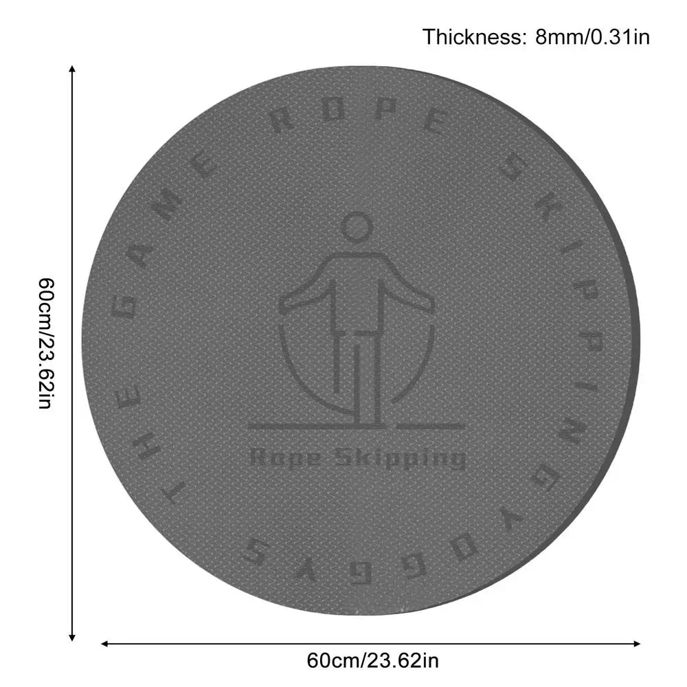 Jump Rope Mat Shock-Absorbing Round TPE