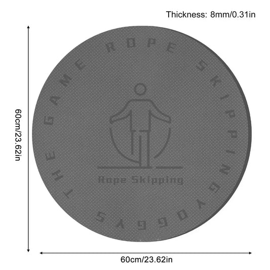 Jump Rope Mat Shock-Absorbing Round TPE