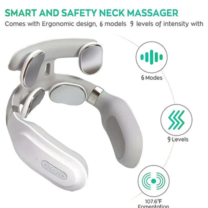 Neck Massager with Heating Pulse Machine