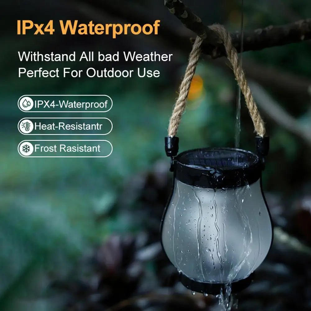 Rechargeable Waterproof Warm Flame Camping Lantern