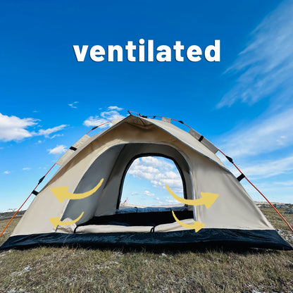 Tent Automatic Outdoor Quick-Opening 4-Person Waterproof Shelter