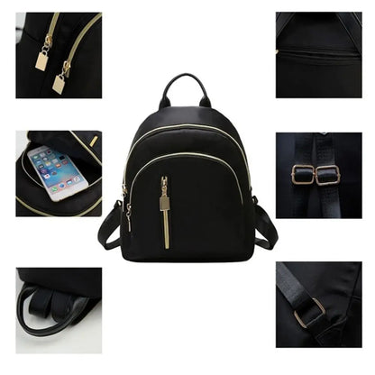 Women Mini Backpack with Oxford Fashion Daypack