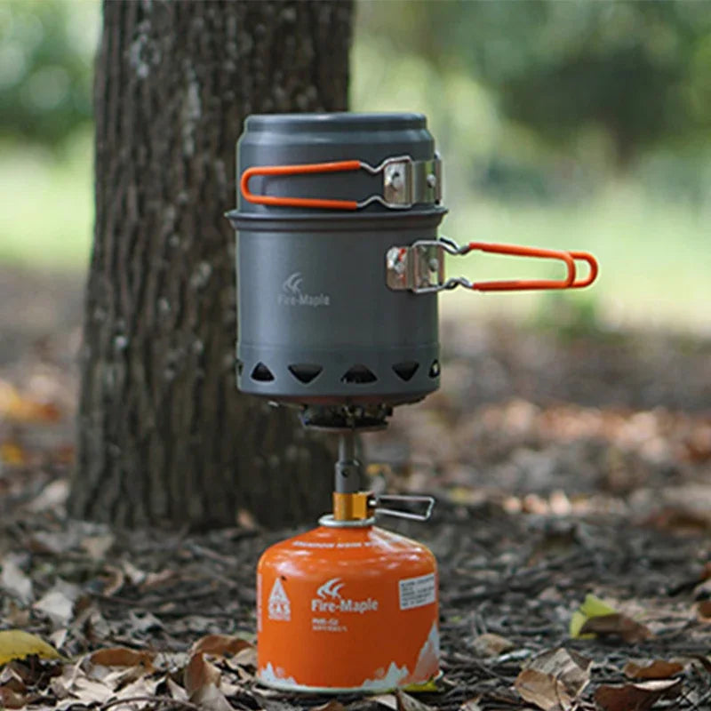 Cooking Pot Set Portable Aluminum Alloy Camping Foldable