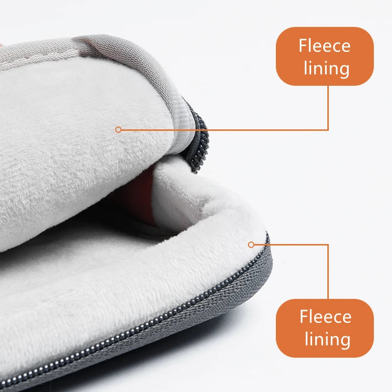 Laptop Sleeve Multi-Pocket Polyester Zipper Protective Case