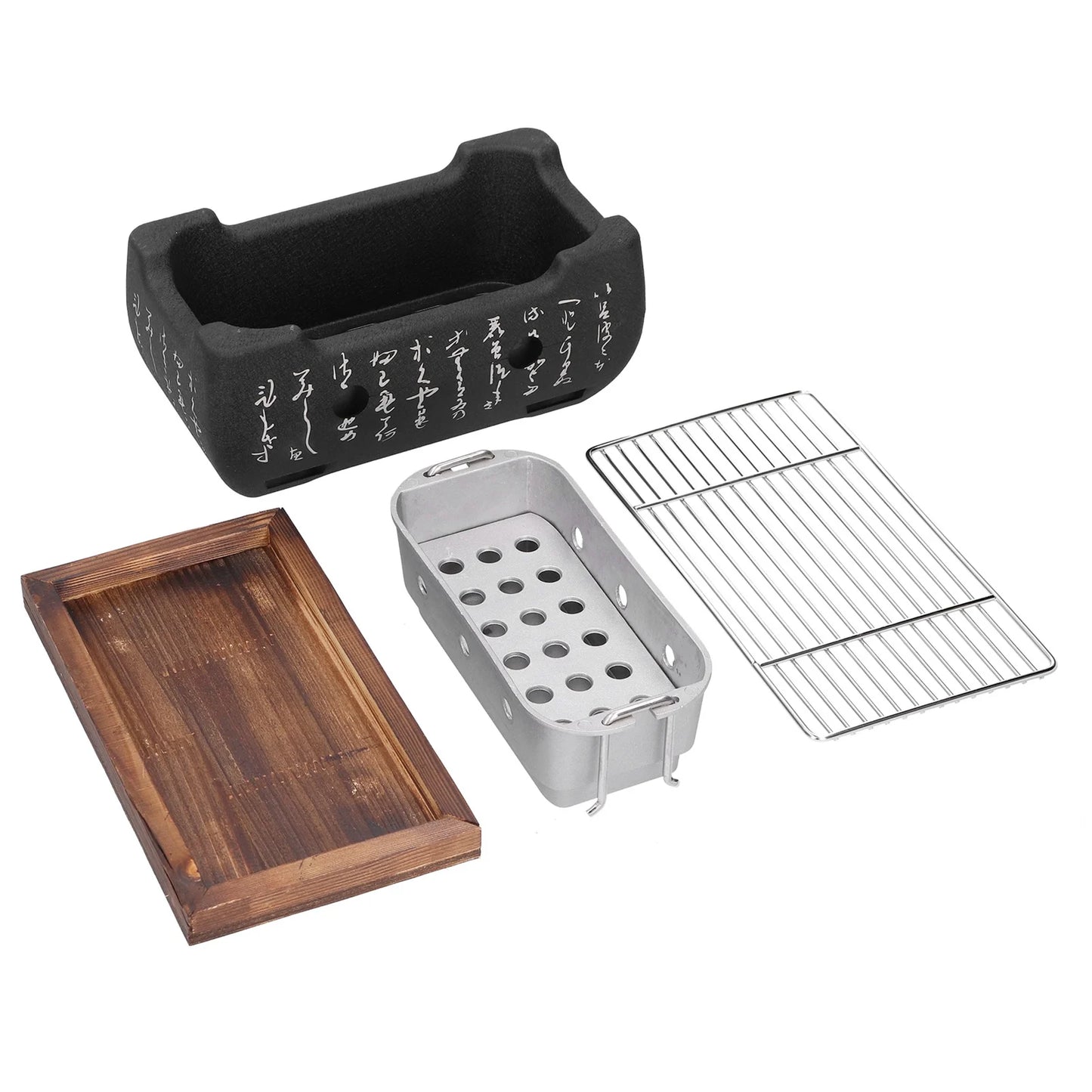 Japanese Charcoal Grill with Portable Aluminum Mini