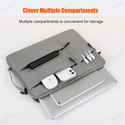 Laptop Bag Waterproof Portable 14-Inch Notebook Briefcase