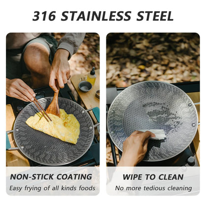 Camping Non Stick Folding Grill Pan