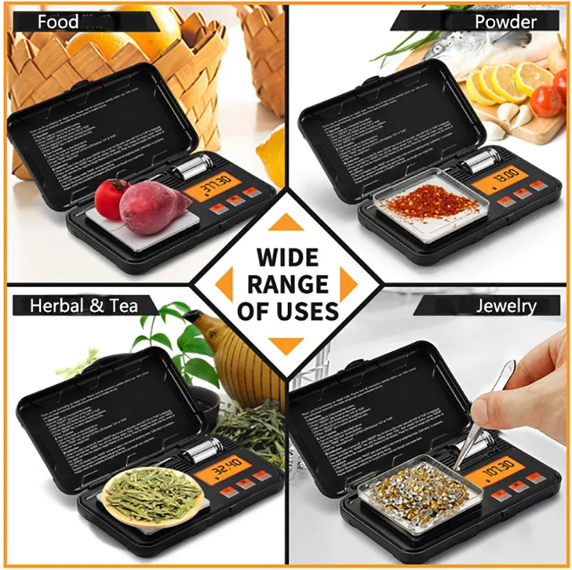 Digital Pocket Scale with Precision Jewelry Carat Mini Weighing