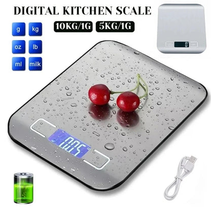 Kitchen Scale with Digital Portable USB Charging