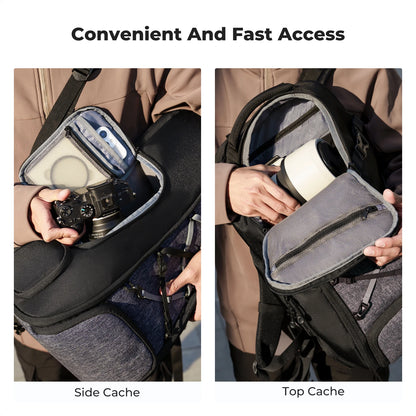 Camera Backpack for DSLR Laptop Tripod with Rain Cover