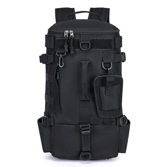 Tactical Fishing Backpack with Rod Holder & Tackle Storage
