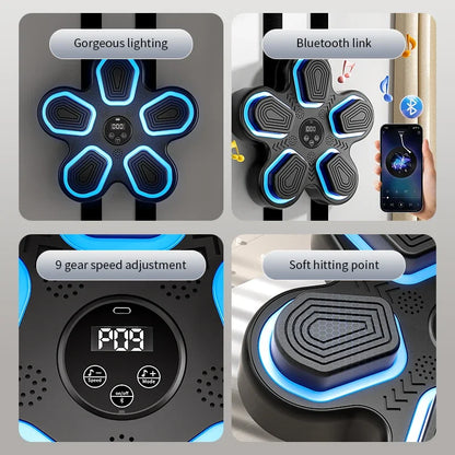 Boxing Machine with Smart Bluetooth Training Wall Pad
