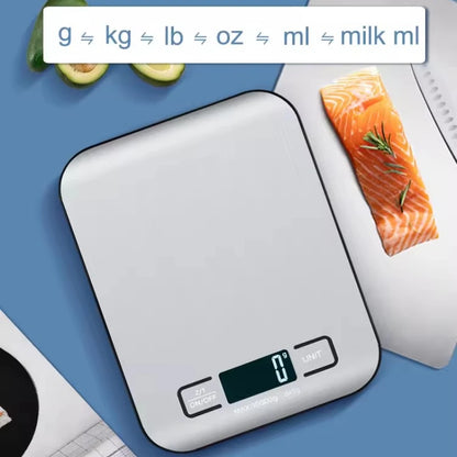 Kitchen Scale Digital with Stainless Steel LED Precision