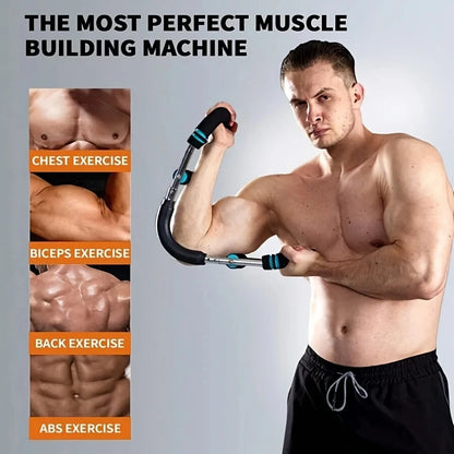 Arm Exerciser Adjustable Strength Trainer Steel Resistance Machine