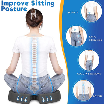 Seat Cushion Memory Foam Ergonomic Office Car Support