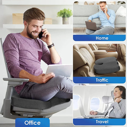 Seat Cushion Memory Foam Ergonomic Office Car Support