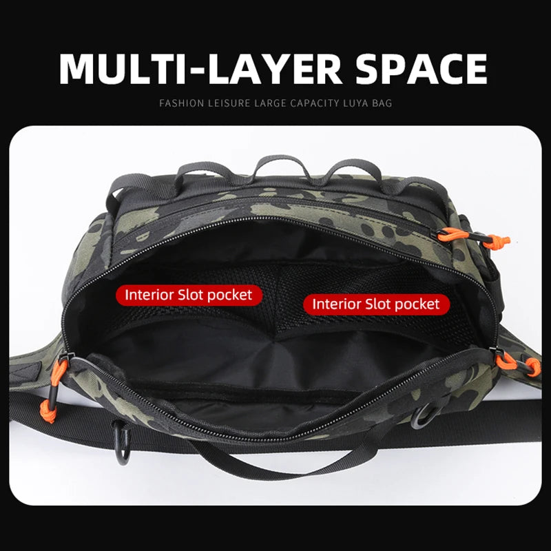 Fishing Bag Chest Waist Tactical Molle Nylon