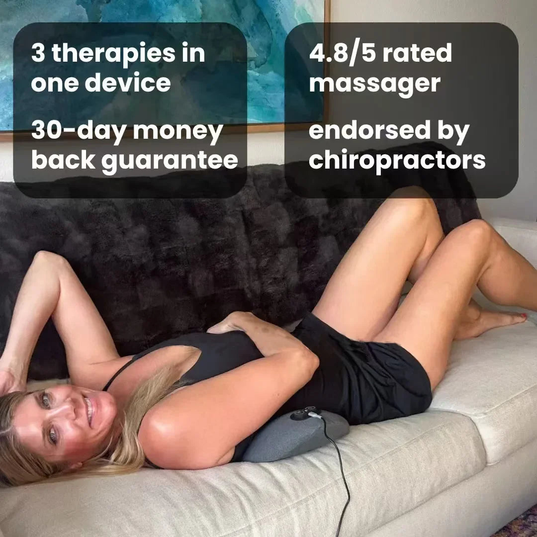 Back Massager with 3-in-1 Deep Tissue Sleeping Support